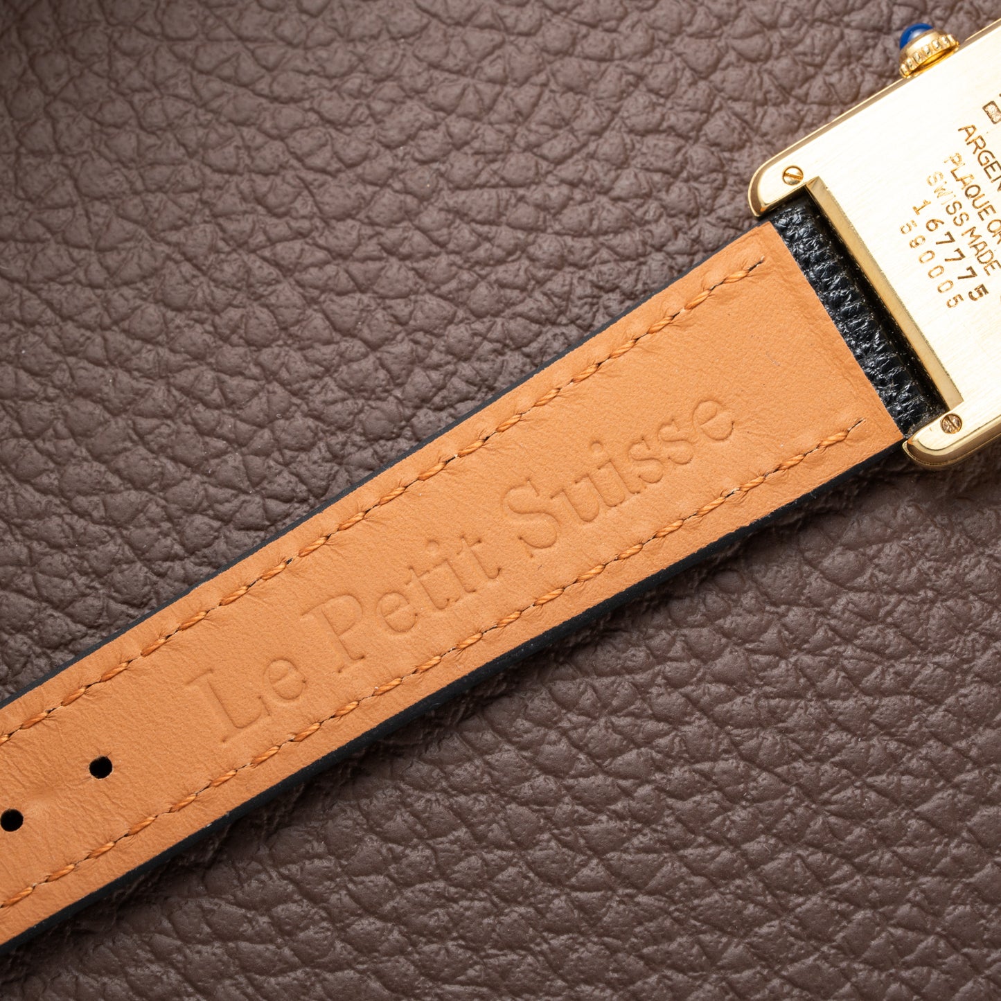 Cartier Tank Must de Vermeil Classic Roman Lemon Dial Ref 590005 from 1990s