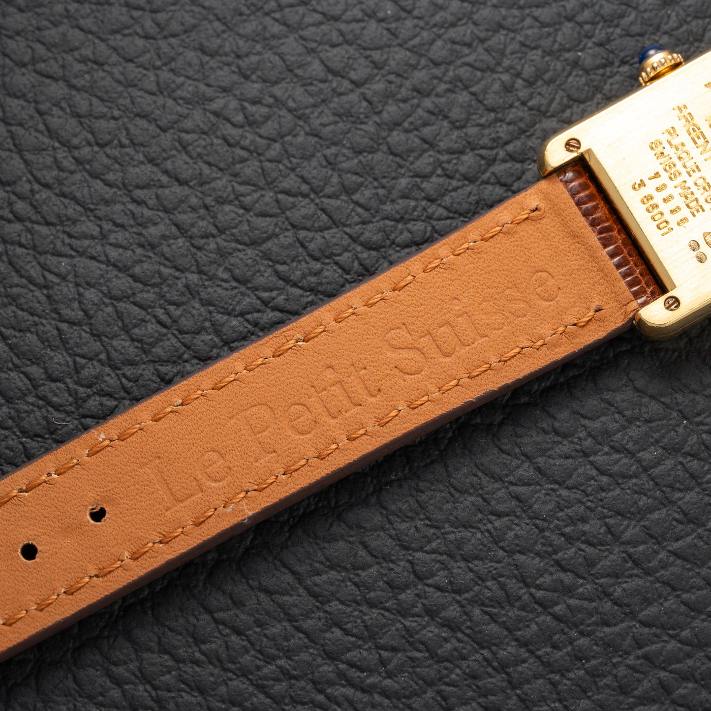 Cartier Tank Must de Lemon Roman Dial PM Vermeil Reference 3 66001