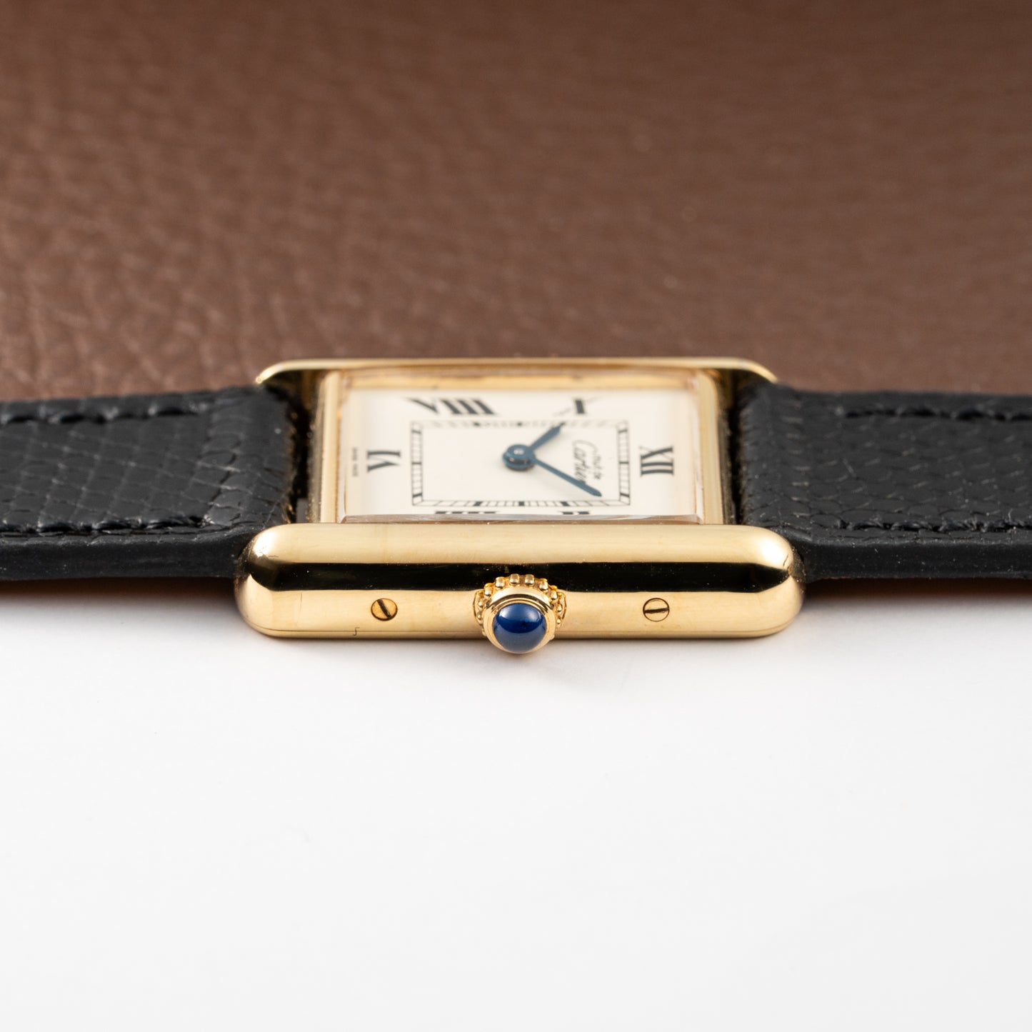 Cartier Tank Must de Roman Dial Vermeil Ref 2415