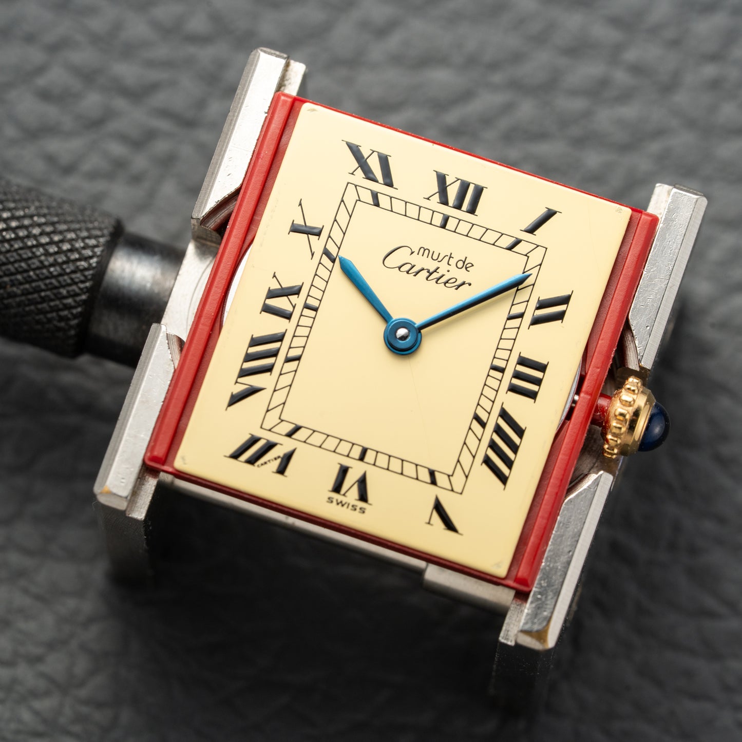 Cartier Must de Tank Vermeil Lemon Roman Dial Reference 590005