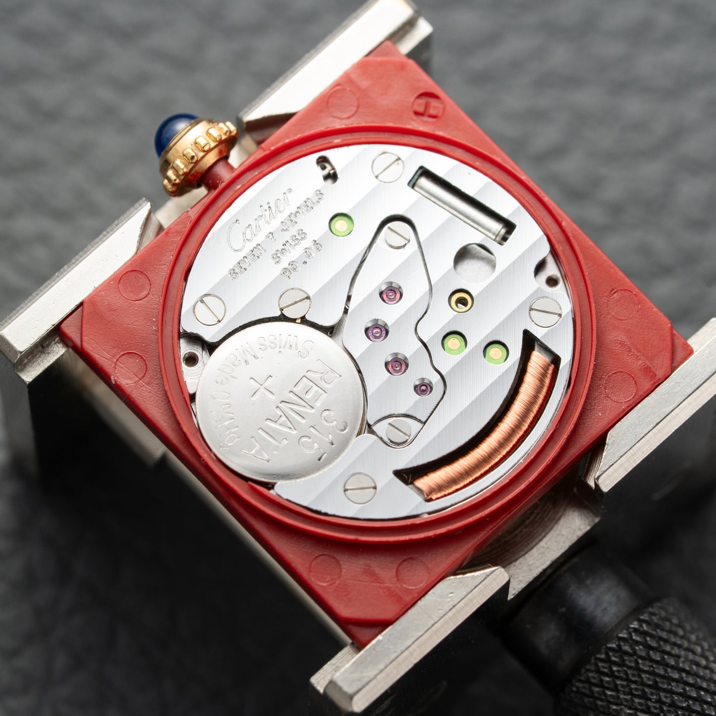 Cartier Must de Tank Vermeil Lemon Roman Dial Reference 590005