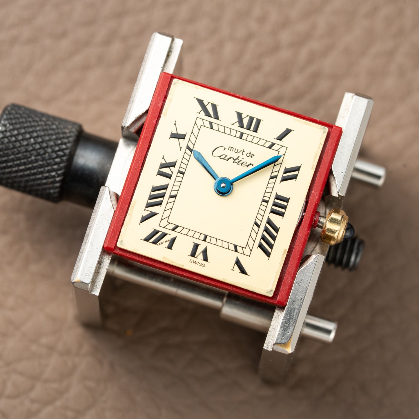 Cartier Must de Tank Vermeil Roman Full Set Ref. 3 66001 from 1986 !