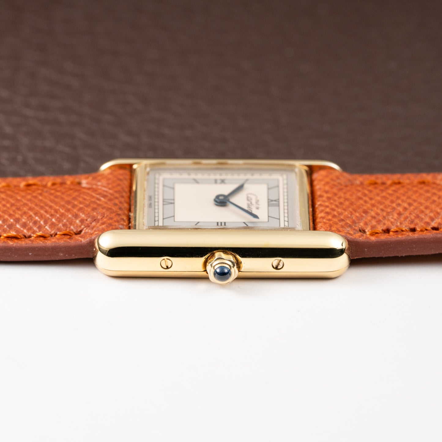 Cartier Tank Must de Silver Art Deco Dial Vermeil Full Set from 1985 with 2025 Cartier Service