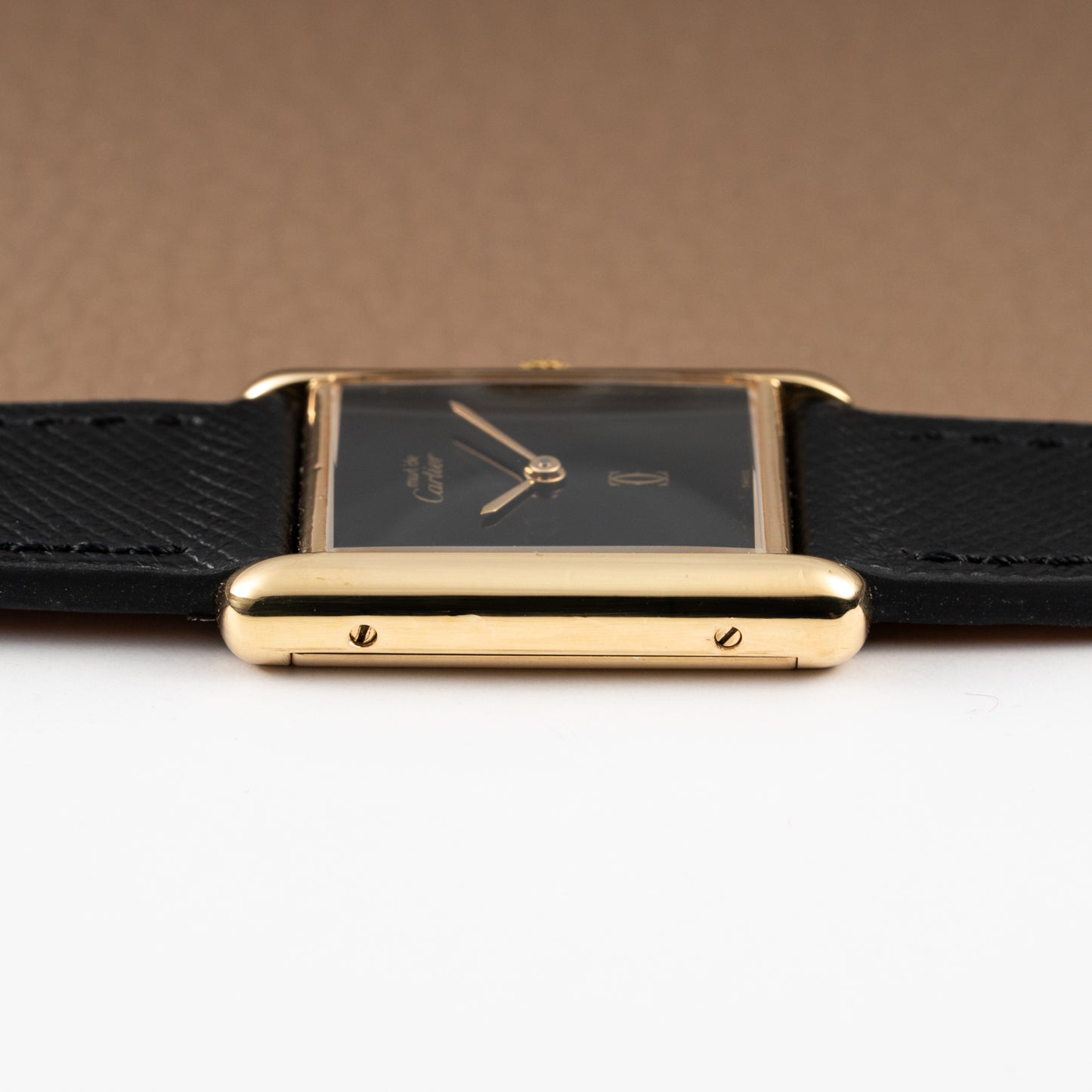 Cartier Tank Must de Vermeil Black 'Onyx' Dial GM from 1990s