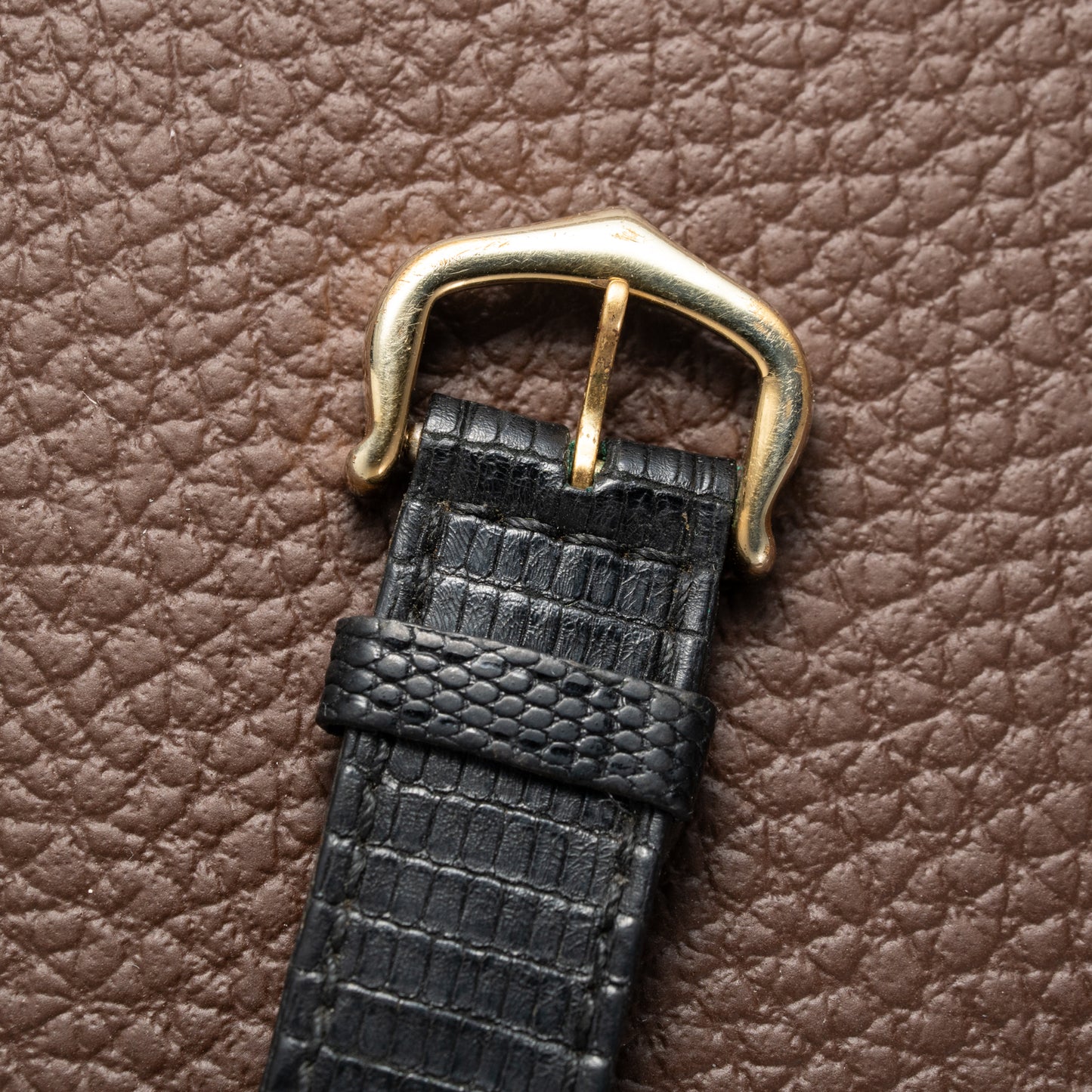 Cartier Tank Must de Vermeil Black Dial PM 1980s Model