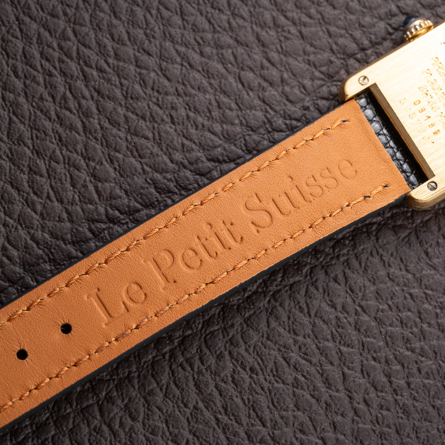 Cartier Tank Must de Art Deco Black Dial Vermeil Ref 5057001 from 1990s