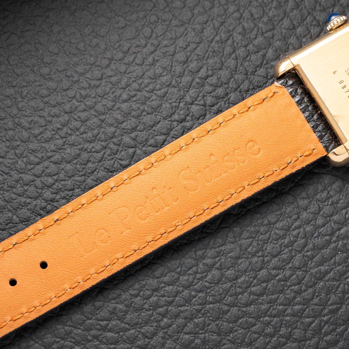 Cartier Tank Must de Vermeil Black Onyx Dial GM 1980s