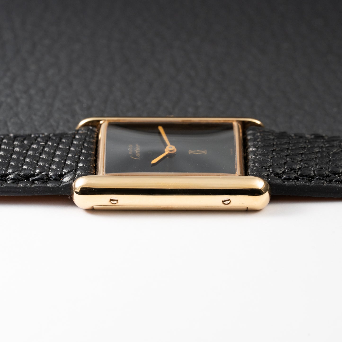 Cartier Tank Must de Vermeil Black Onyx Dial GM 1980s