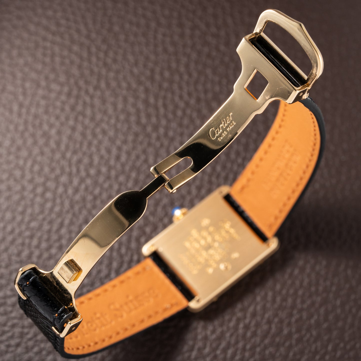 Cartier Tank Must de Rare Breguet Numerals Dial Vermeil Ref 590005 From 1990s