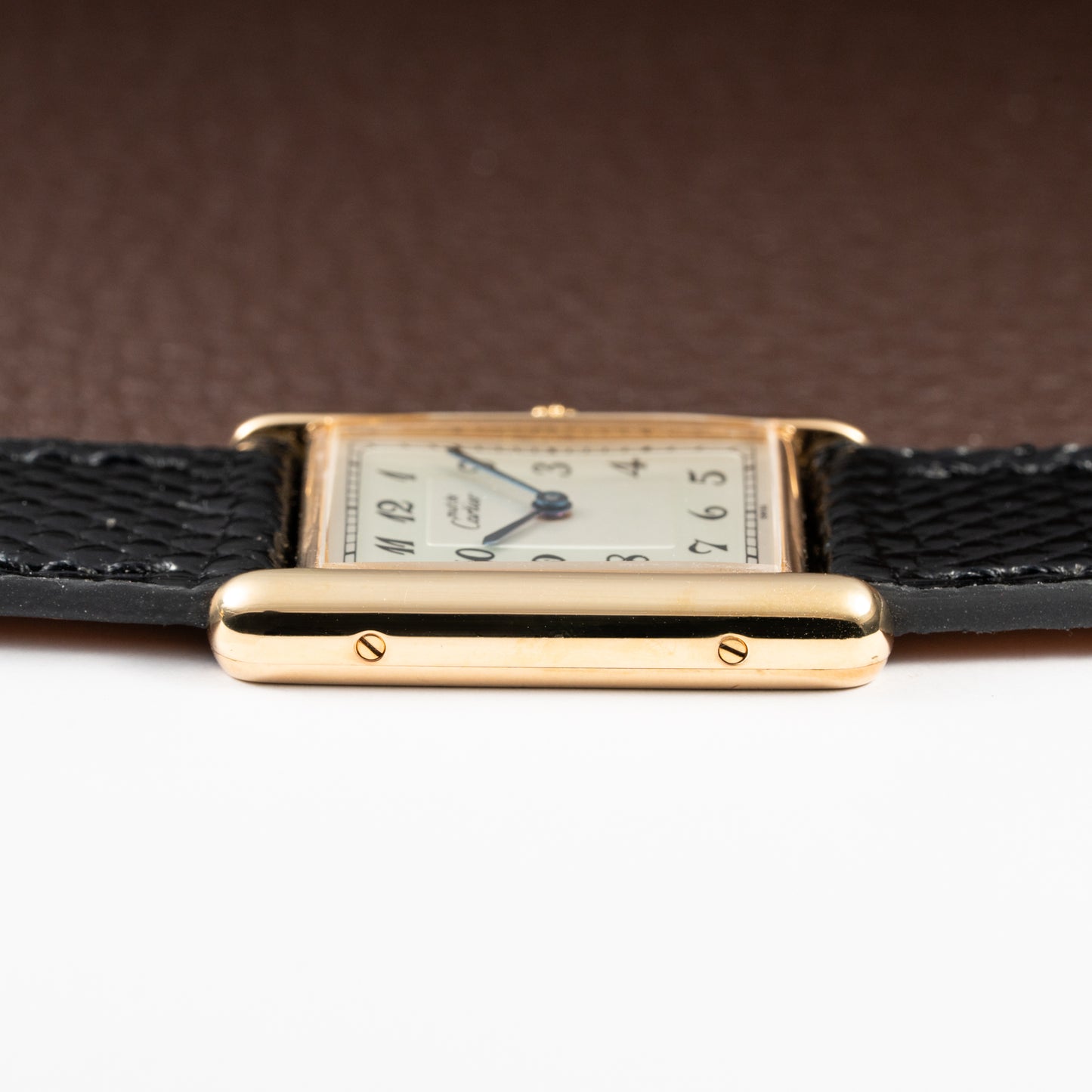Cartier Tank Must de Rare Breguet Numerals Dial Vermeil Ref 590005 From 1990s