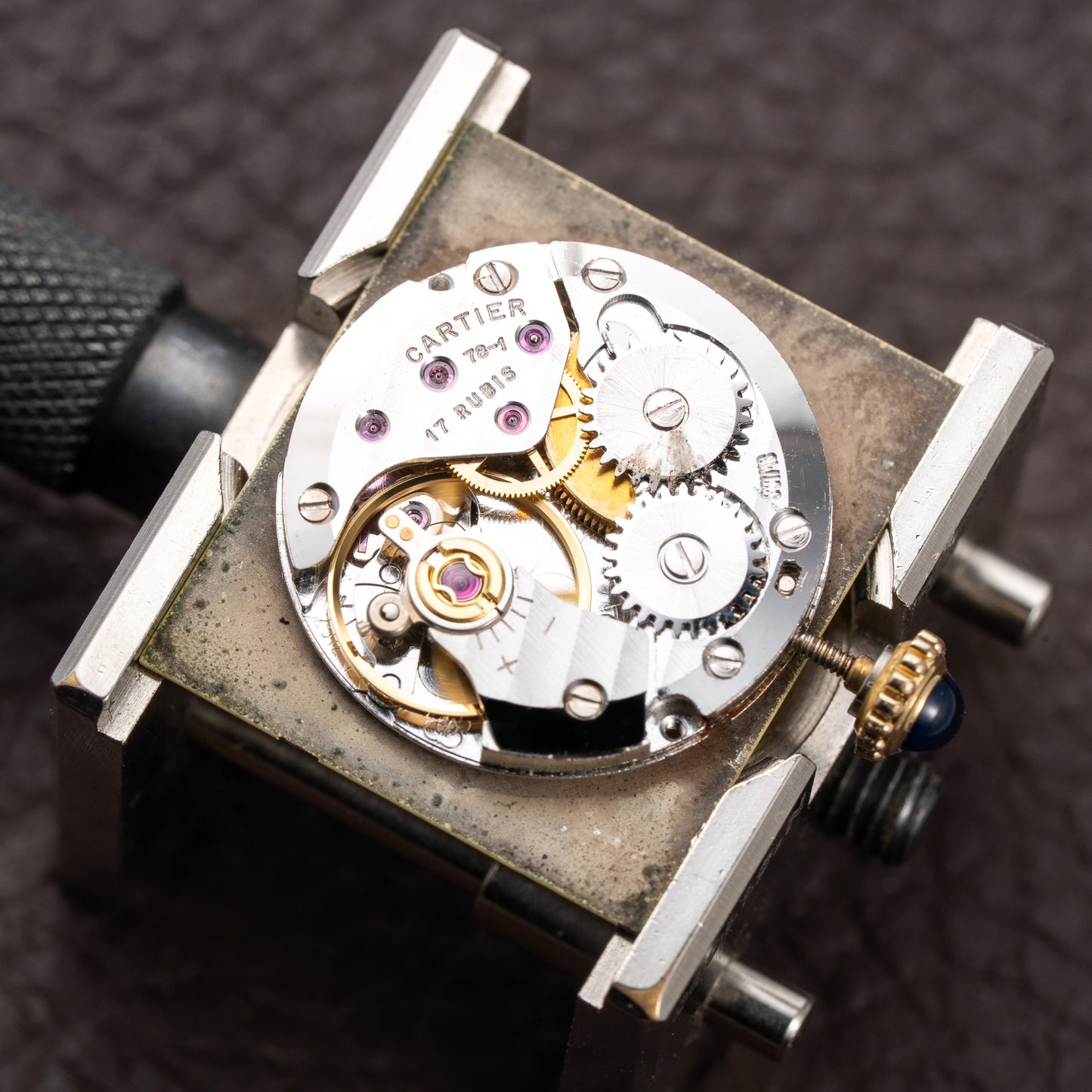 Cartier Tank Must de Vermeil Lemon Roman GM from 1980s