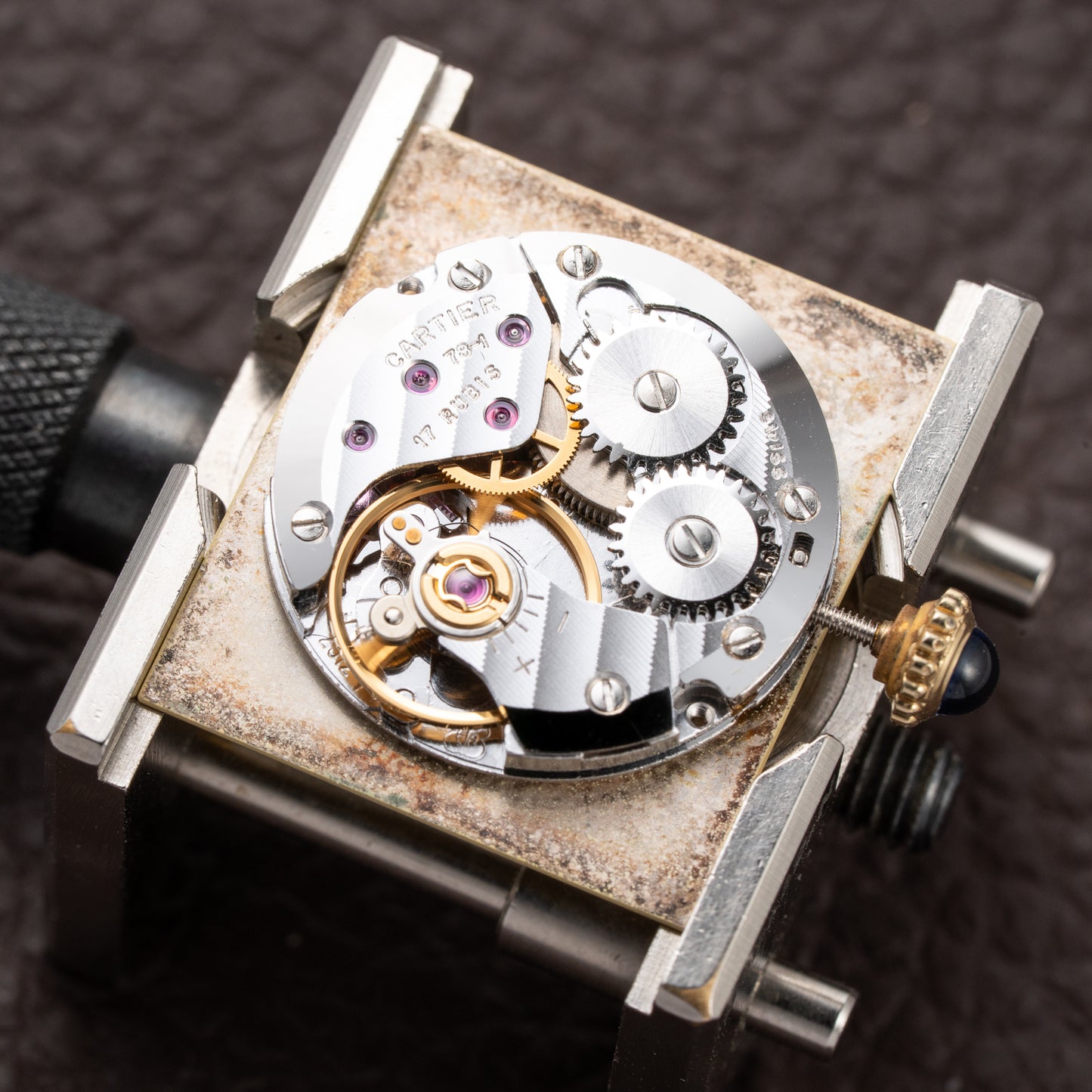 Cartier Tank Must de Vermeil Lemon Roman GM from 1980s