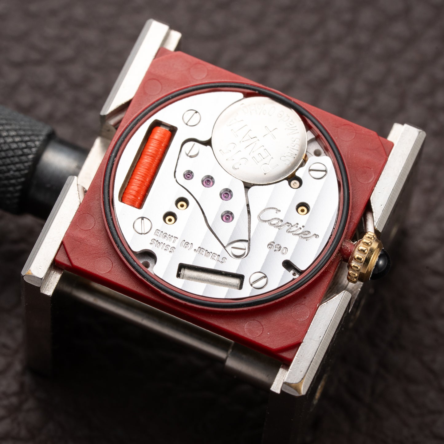 Cartier Tank Must de Lemon Roman Dial Vermeil Ref 590005 from 1990s