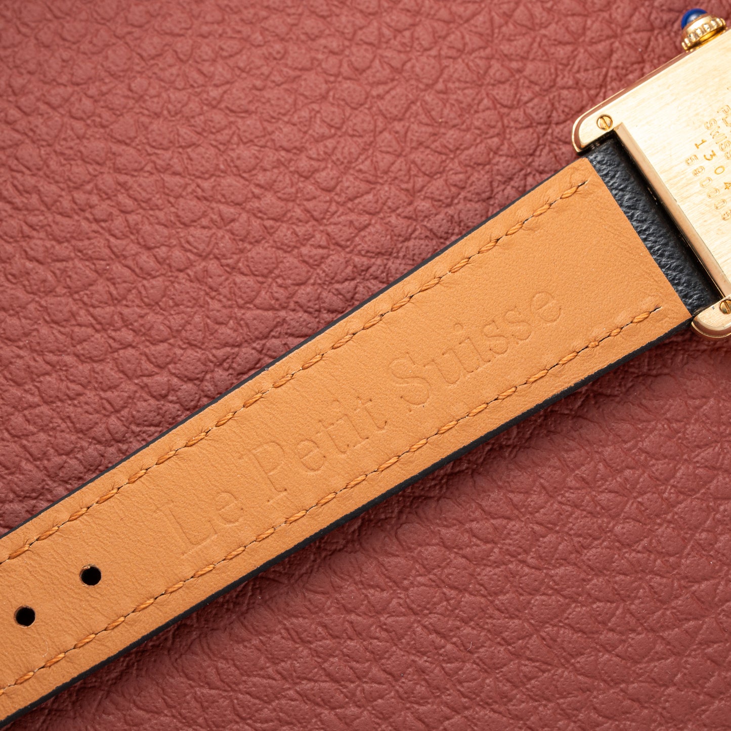 Cartier Tank Must de Vermeil Classic Roman Lemon Dial Ref 590005 from 1990s