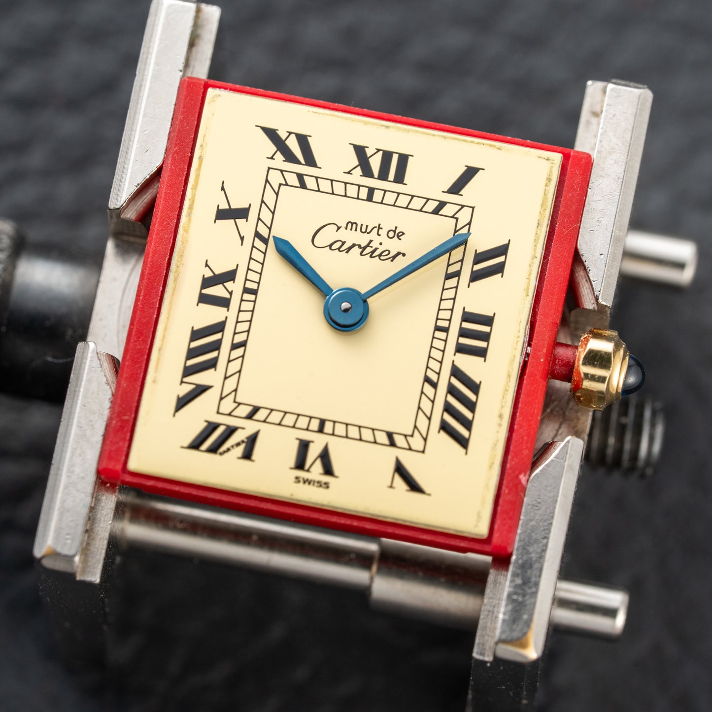 Cartier Tank Must de Vermeil Lemon Roman Dial PM Reference 3 66001