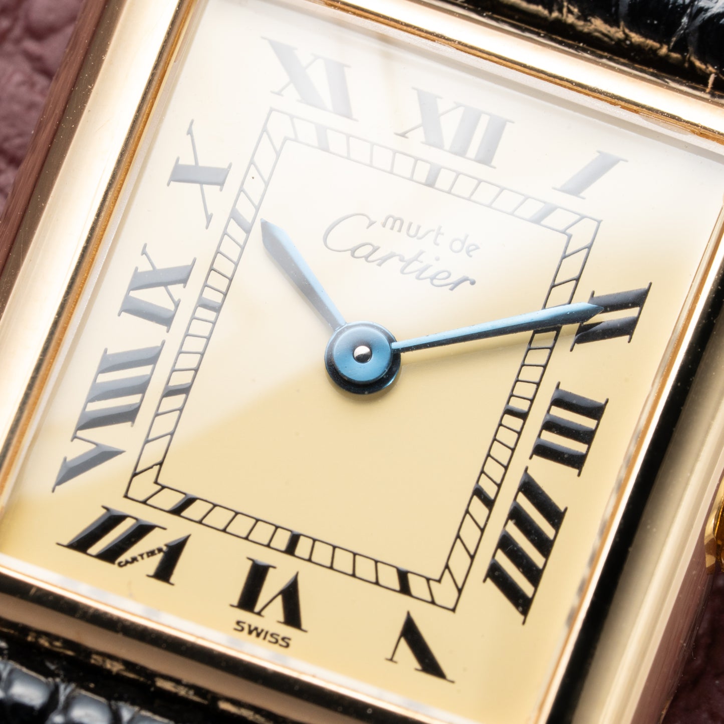 Cartier Tank Must de Vermeil Lemon Roman Dial PM Reference 3 66001