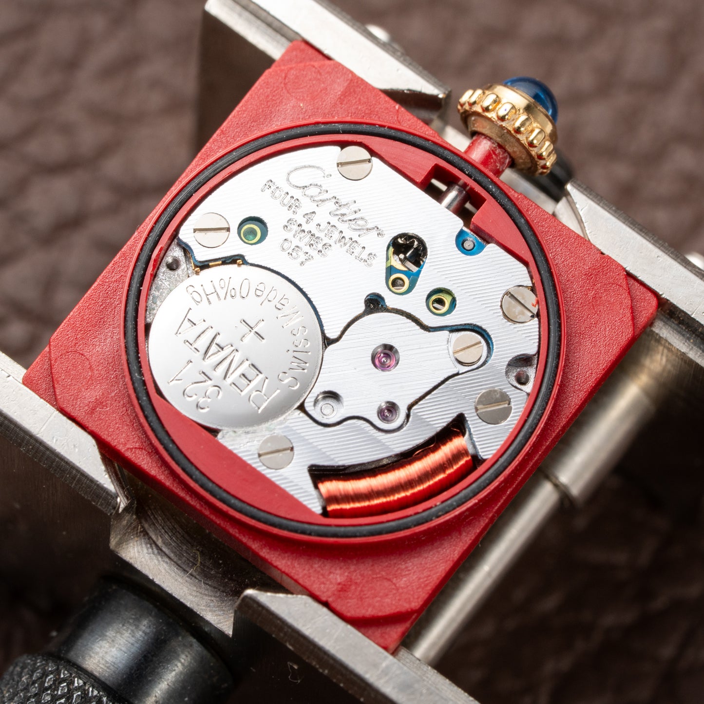 Cartier Tank Must de Vermeil ‘Trinity' Tricolor Dial PM Ref 5057001 from 1990s