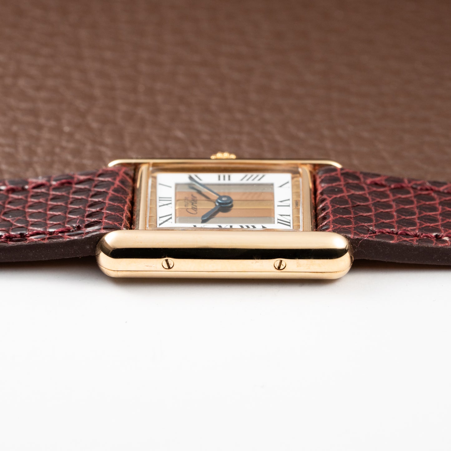 Cartier Tank Must de Vermeil ‘Trinity' Tricolor Dial PM Ref 5057001 from 1990s