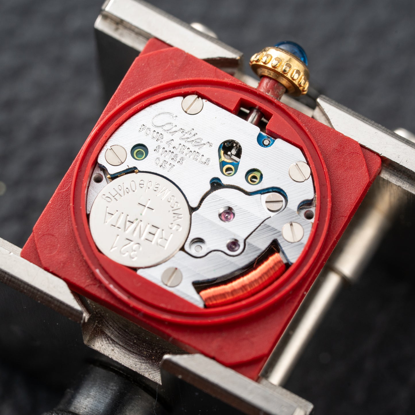 Cartier Tank Must de Vermeil White Tricolor Dial PM Ref 5057001 Full Set from 1993