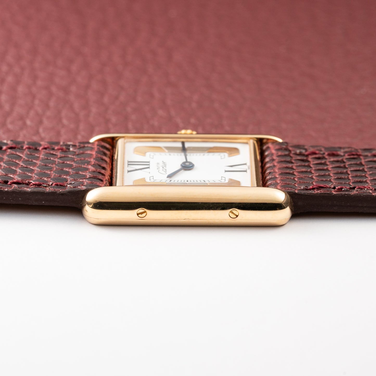 Cartier Tank Must de Vermeil White Tricolor Dial PM Ref 5057001 Full Set from 1993
