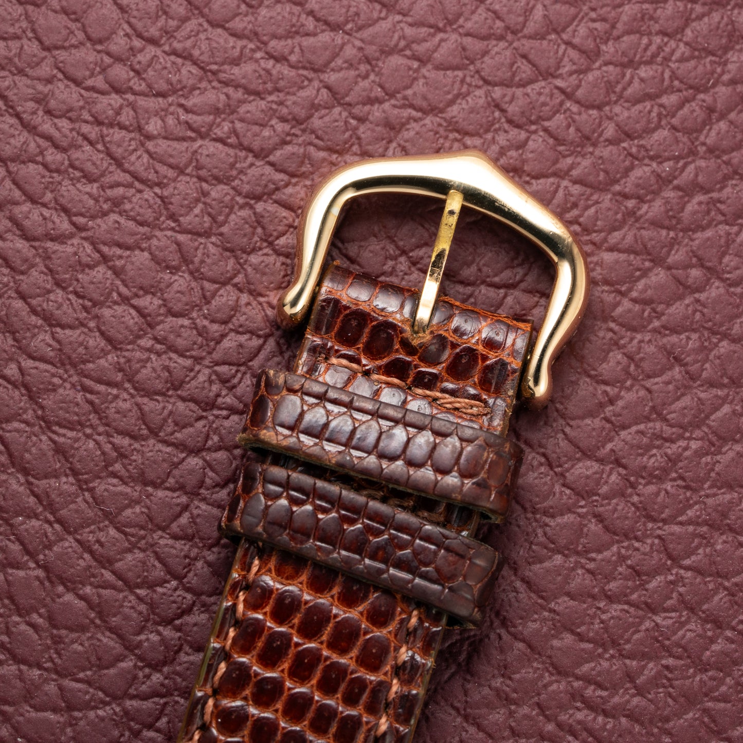 Cartier Tank Must de Vermeil ‘Turtle Shell’ Brown Wood Dial PM from 1980s