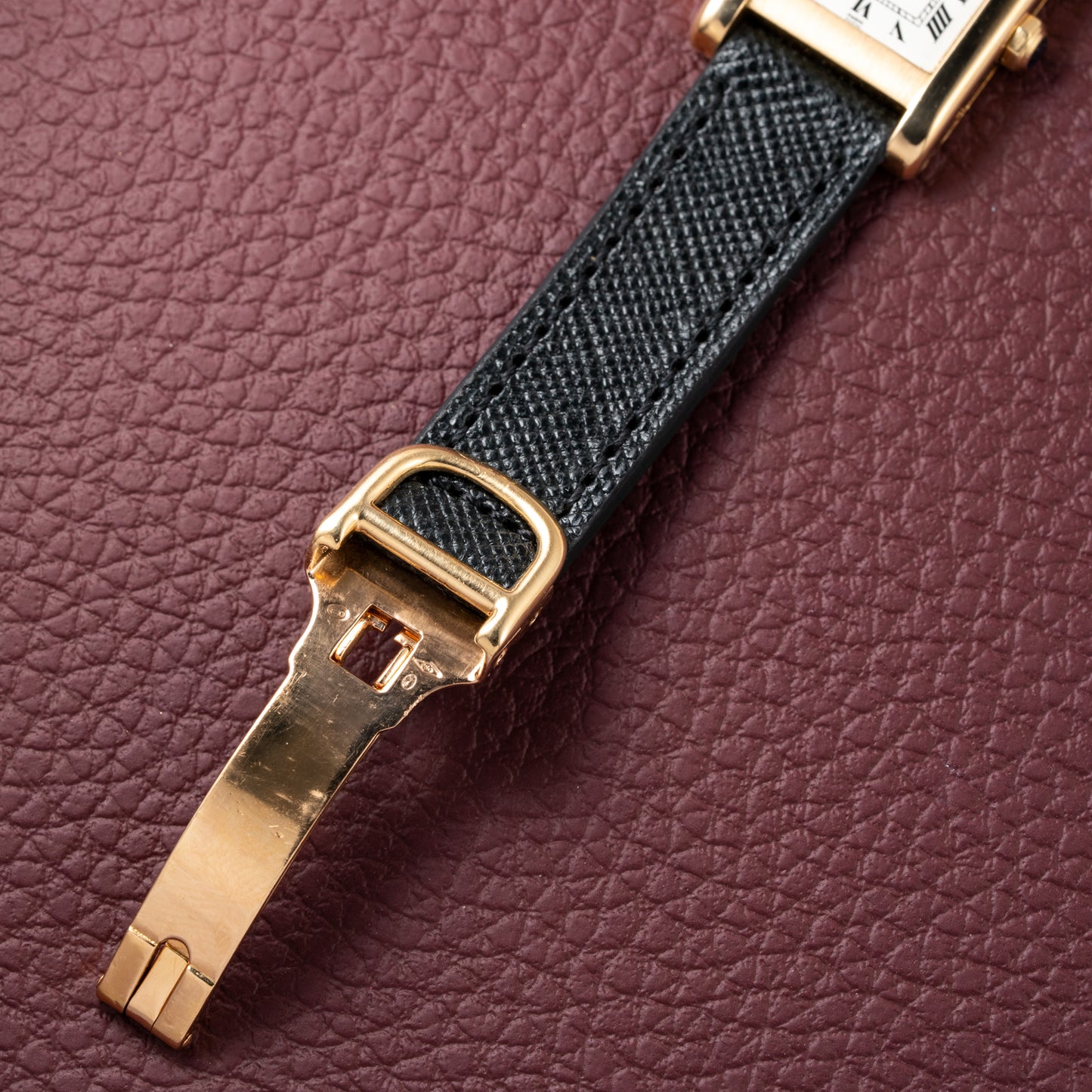 Cartier Tank Normale Paris Dial Ref. 78093 in 18K Yellow Gold PM from 1970s