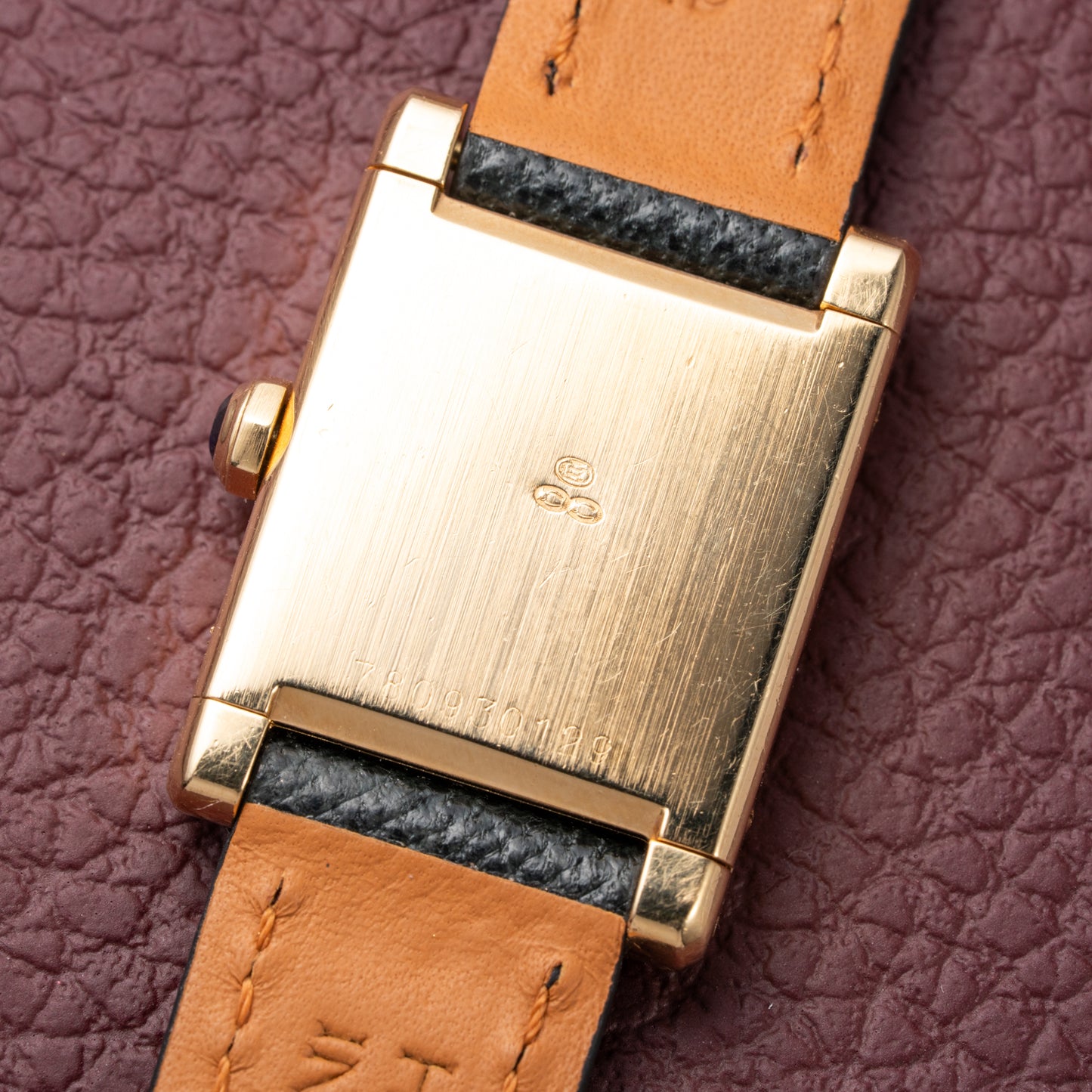 Cartier Tank Normale Paris Dial Ref. 78093 in 18K Yellow Gold PM from 1970s
