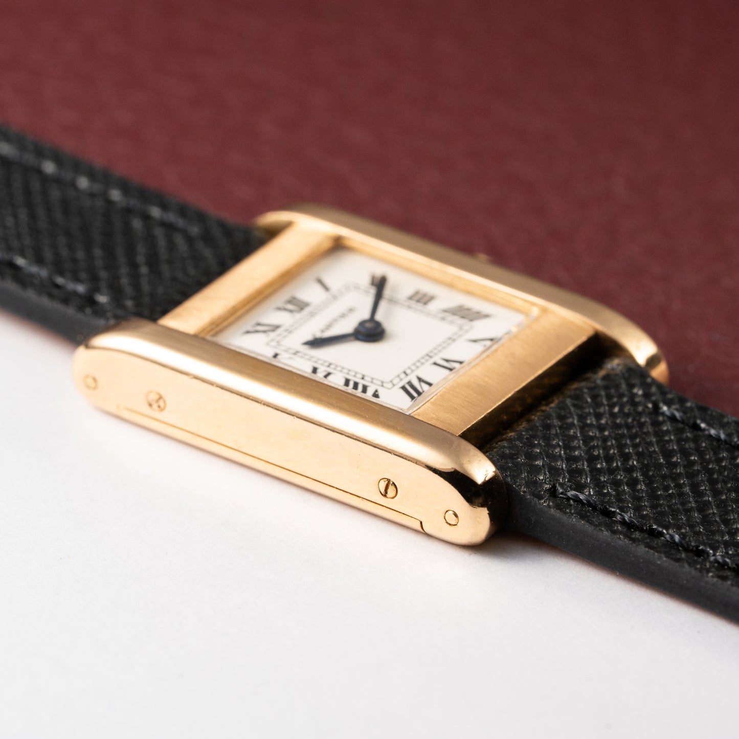 Cartier Tank Normale Paris Dial Ref. 78093 in 18K Yellow Gold PM from 1970s