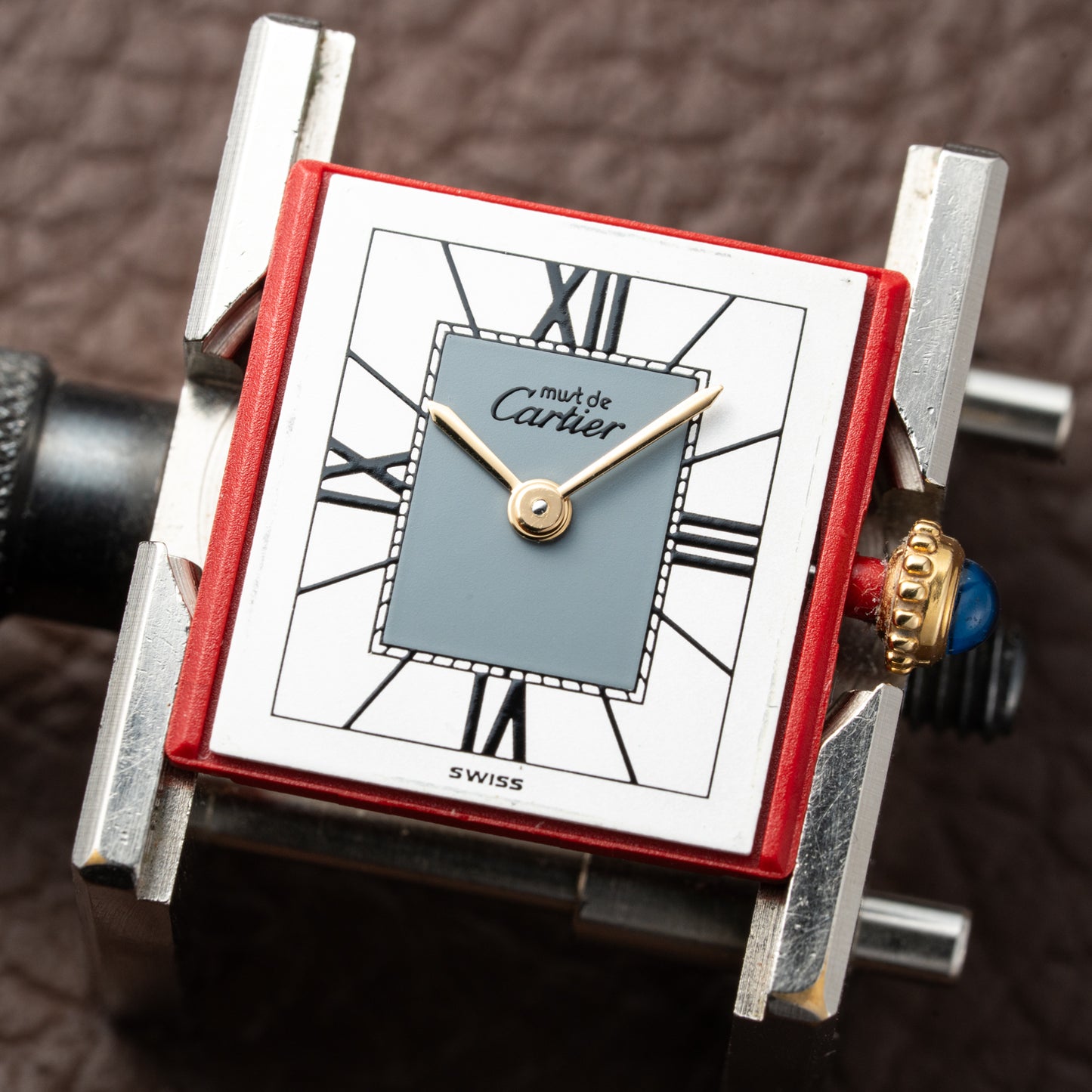 Cartier Must de Tank Vermeil Grey Art Deco Dial Reference 5057001