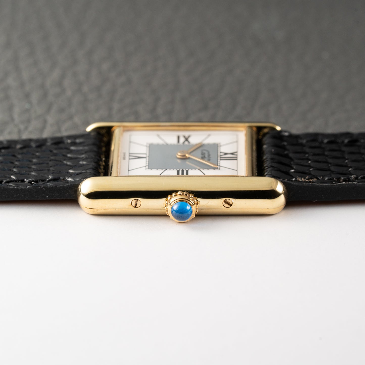Cartier Must de Tank Vermeil Grey Art Deco Dial Reference 5057001