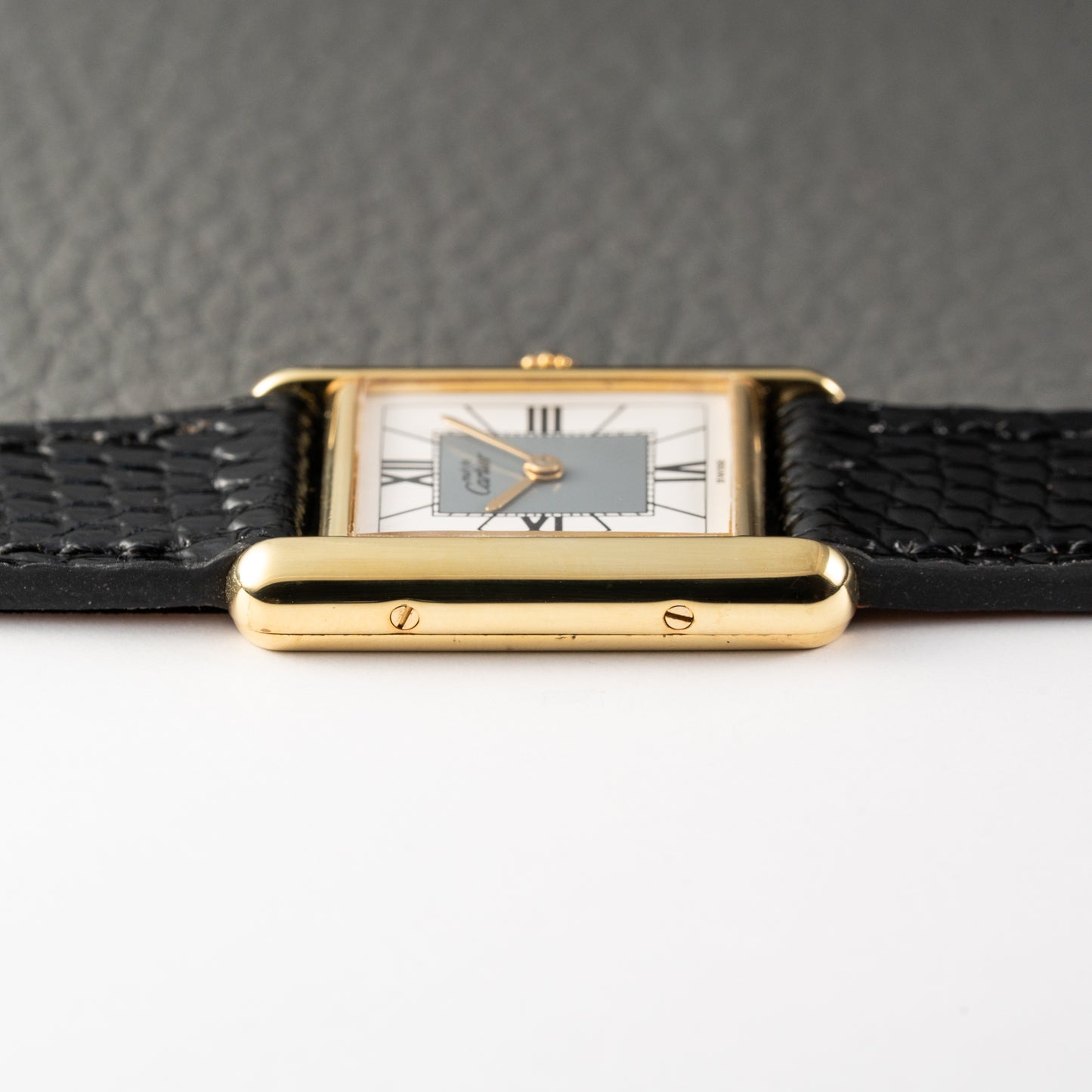 Cartier Must de Tank Vermeil Grey Art Deco Dial Reference 5057001
