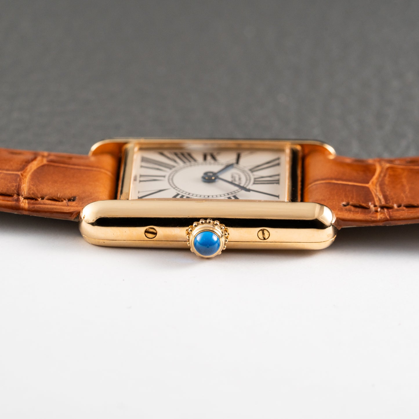Cartier Must de Tank Vermeil White Opaline Roman Dial PM Ref. 5057001