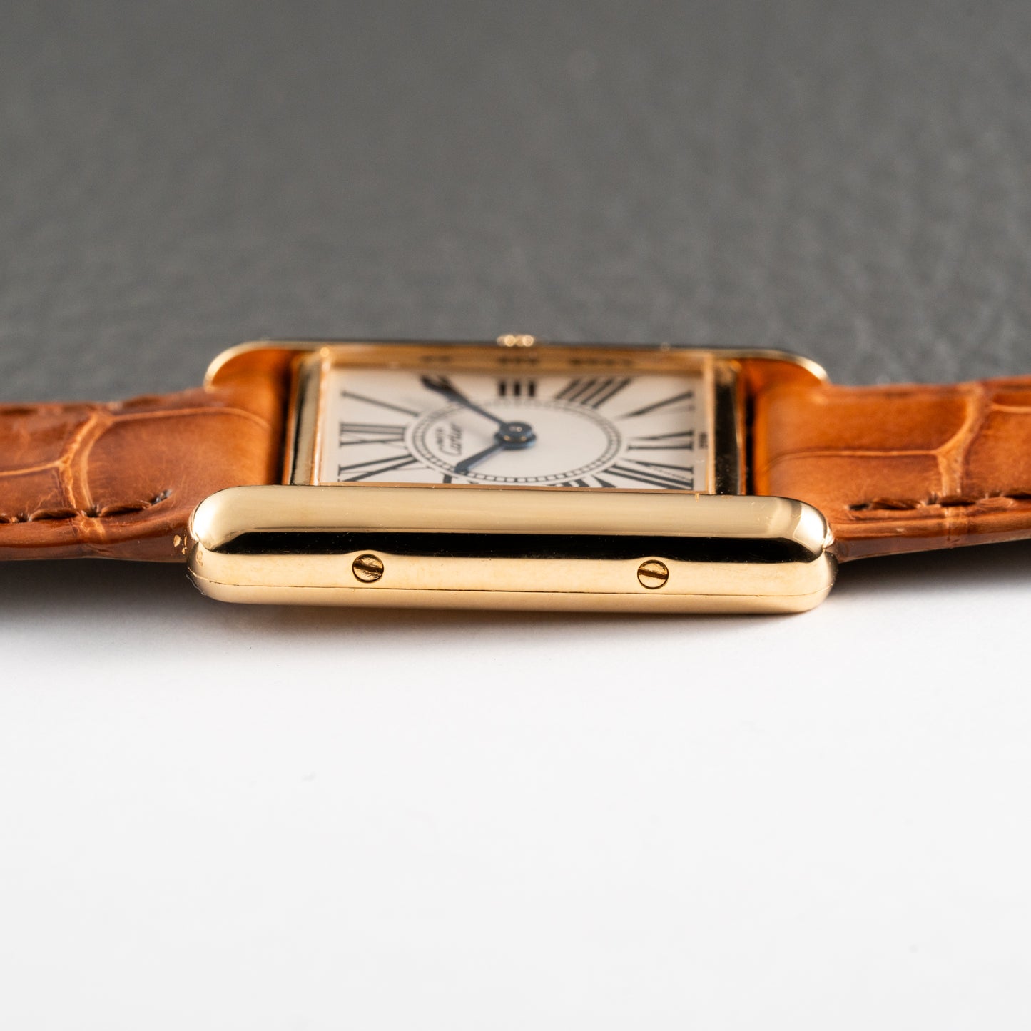 Cartier Must de Tank Vermeil White Opaline Roman Dial PM Ref. 5057001