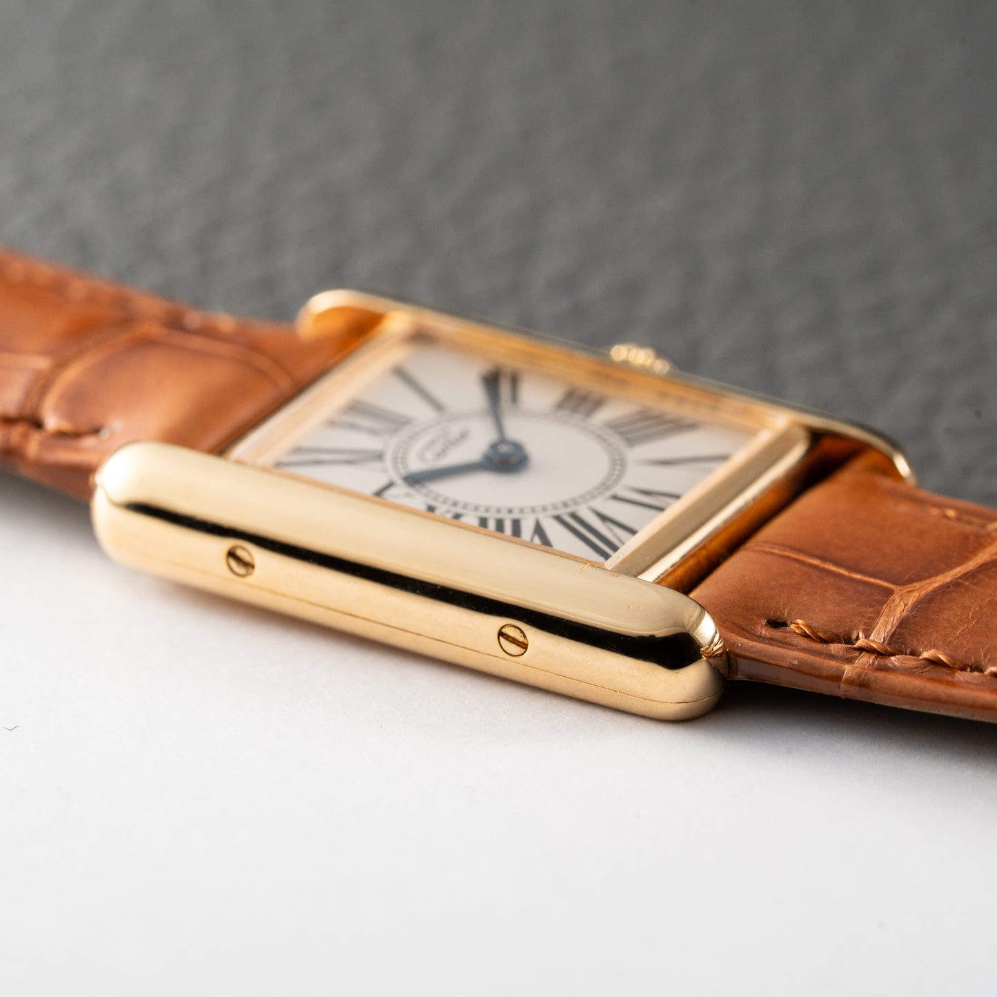 Cartier Must de Tank Vermeil White Opaline Roman Dial PM Ref. 5057001