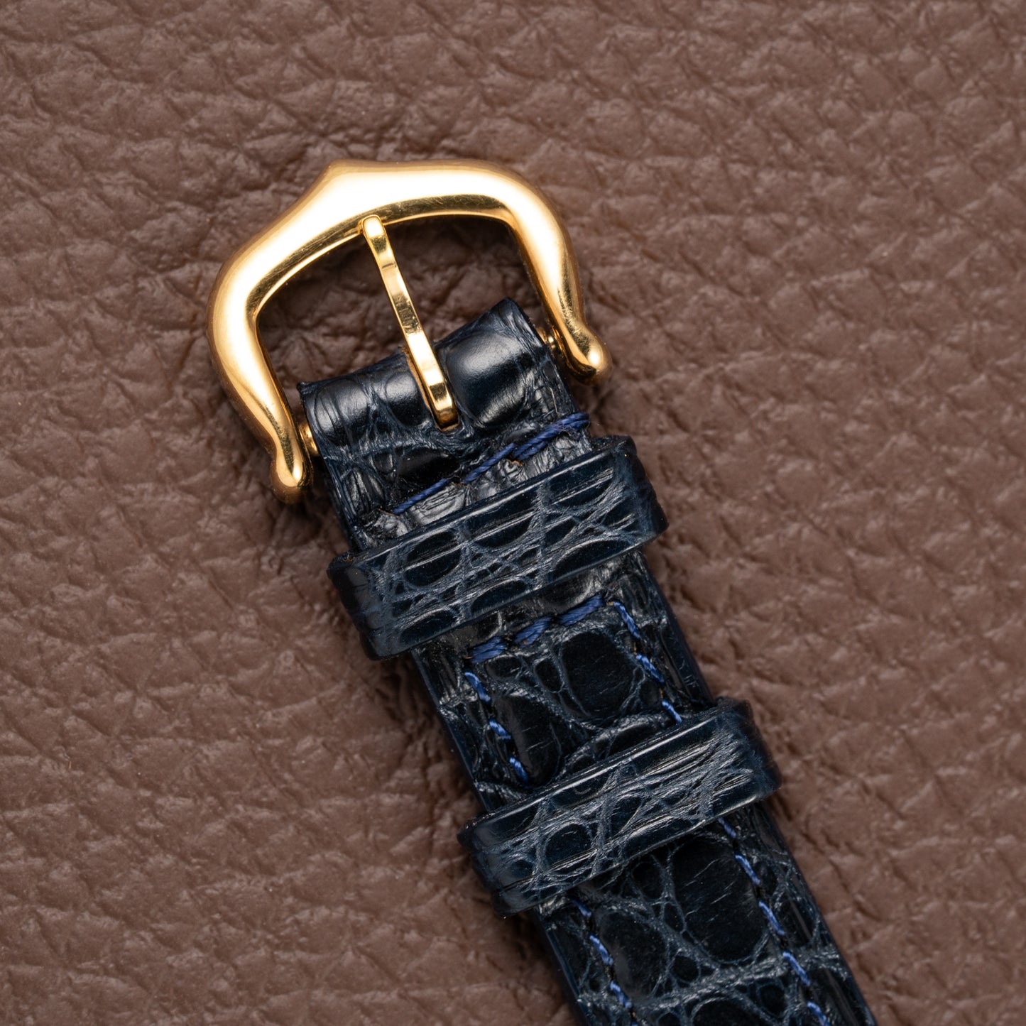 Cartier Must de Vendôme Mantel Lapis Lazuli Vermeil Ref. 590004 from the 1990s