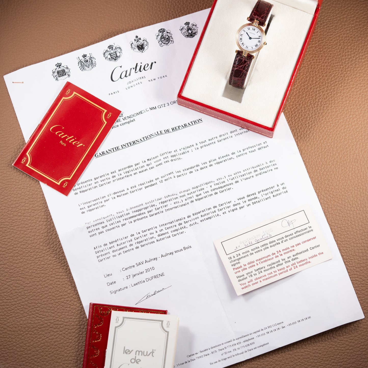 Cartier Vendôme Louis Trinity 18K 3 Ors PM Ref. 81004 from 1980s