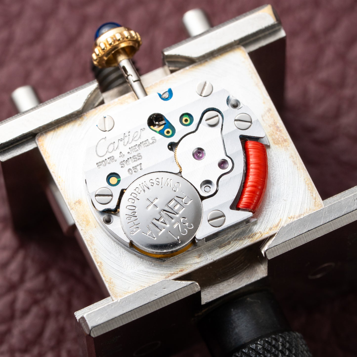 Cartier Tank Must de Roman Dial Vermeil Ref 2415
