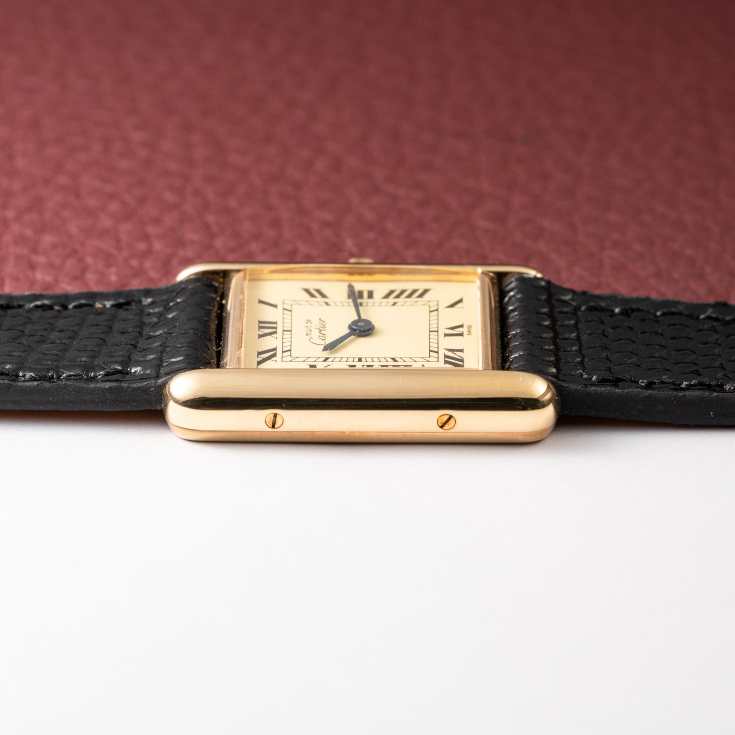 Cartier Tank Must de Vermeil Lemon Roman Dial PM Reference 3 66001