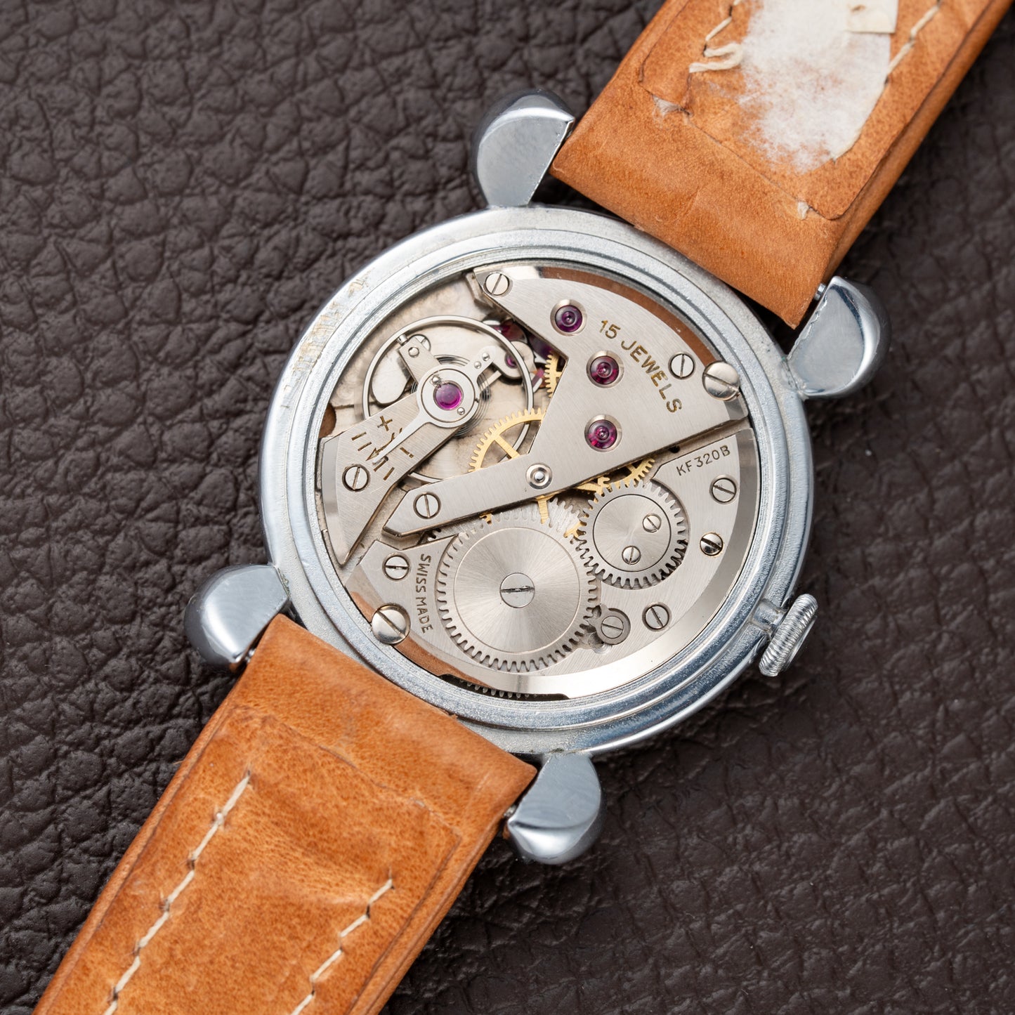 Certina Fancy Lugs Two-Tone Dial NOS 1940/50s