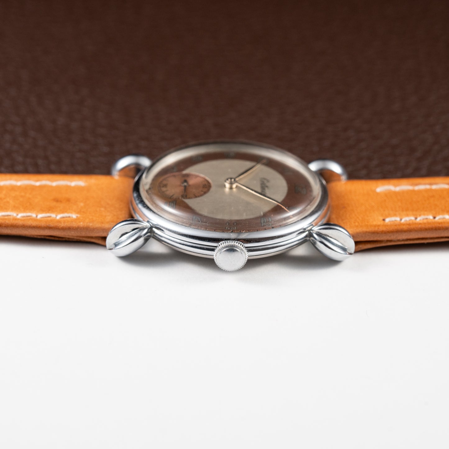Certina Fancy Lugs Two-Tone Dial NOS 1940/50s
