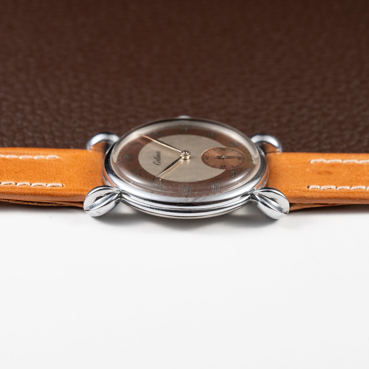 Certina Fancy Lugs Two-Tone Dial NOS 1940/50s