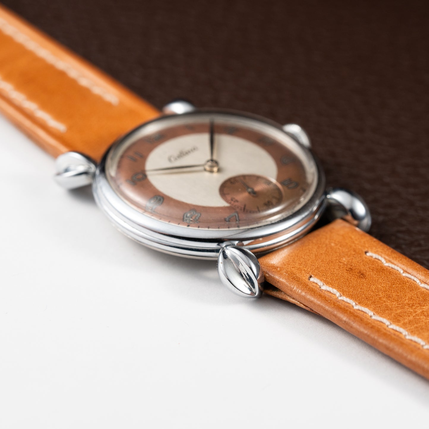 Certina Fancy Lugs Two-Tone Dial NOS 1940/50s