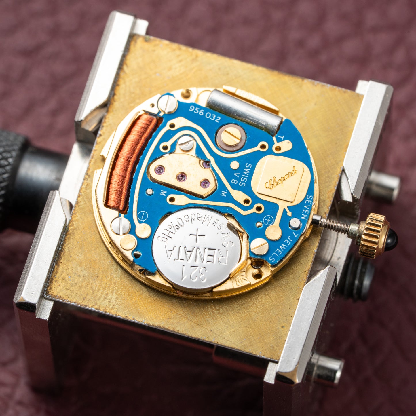 Chopard Tank XL Oversize Jumbo 18k Yellow Gold Quartz Ref 2221 from 1980s