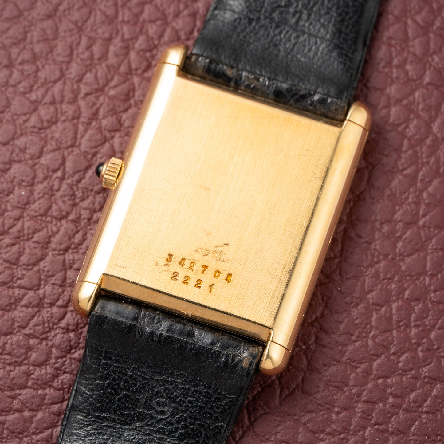 Chopard Tank XL Oversize Jumbo 18k Yellow Gold Quartz Ref 2221 from 1980s