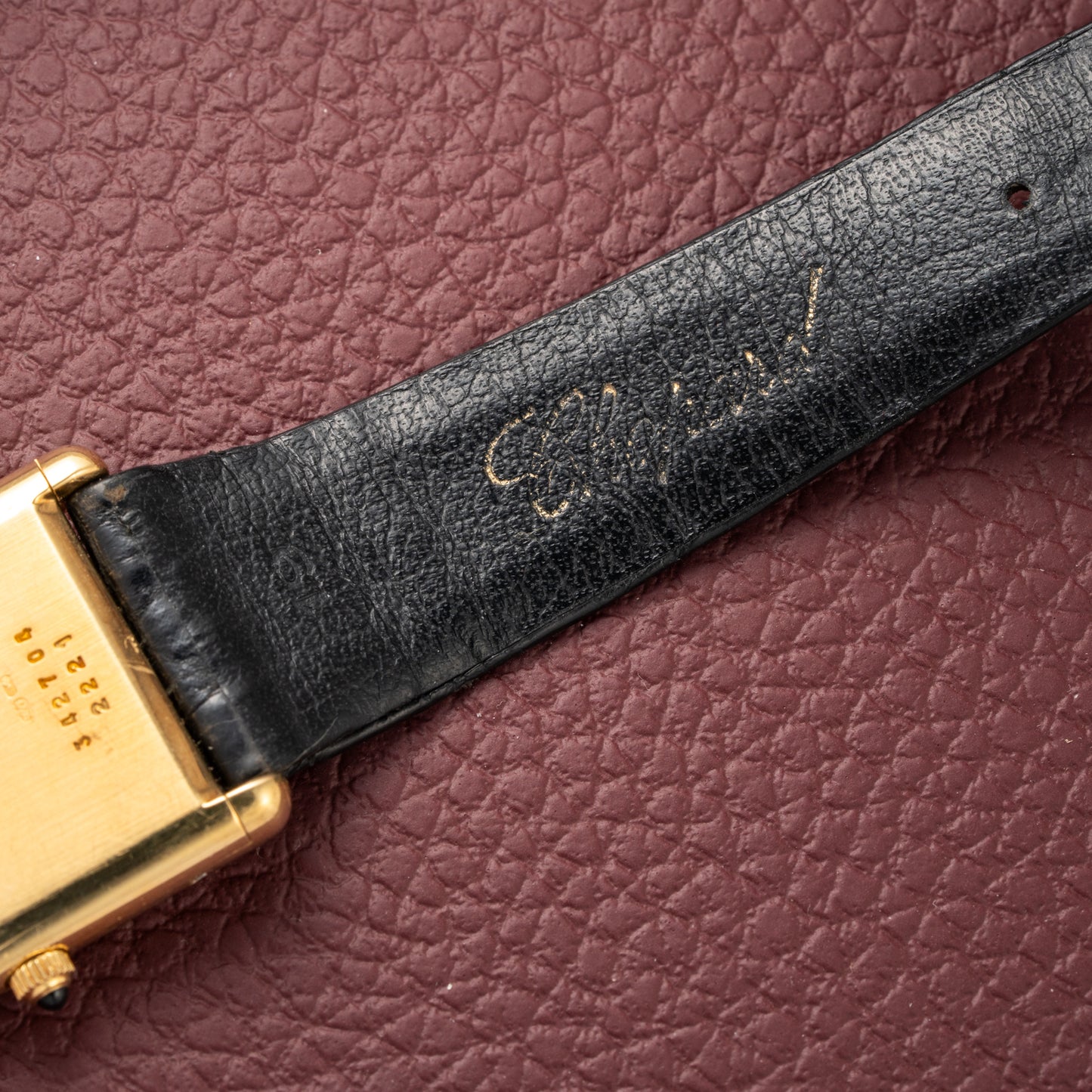Chopard Tank XL Oversize Jumbo 18k Yellow Gold Quartz Ref 2221 from 1980s