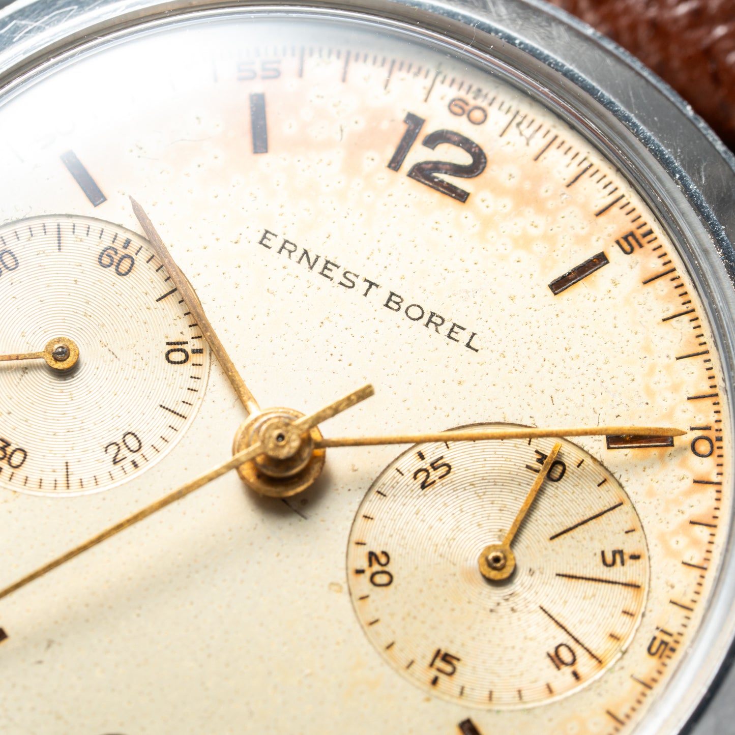 Ernest Borel Chronograph Valjoux 23 Waterproof Oversize 1950s