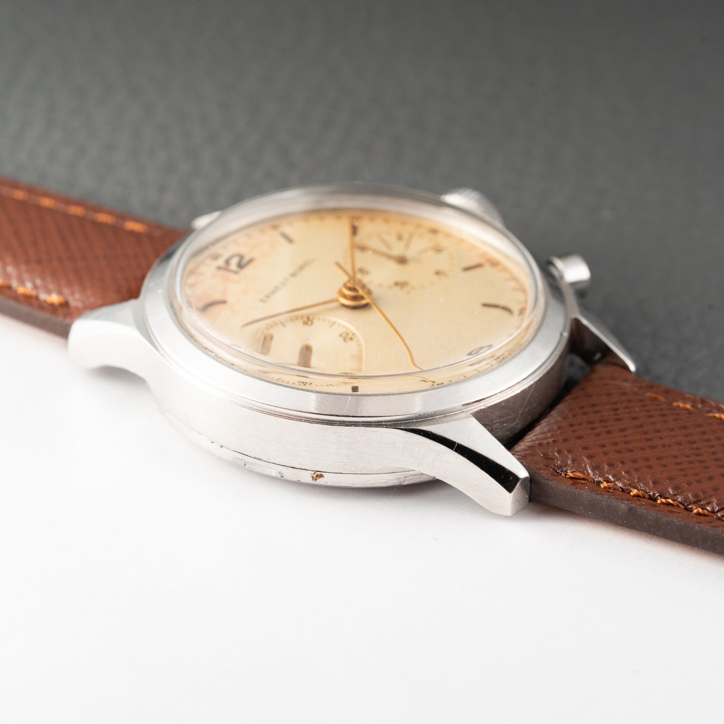 Ernest Borel Chronograph Valjoux 23 Waterproof Oversize 1950s