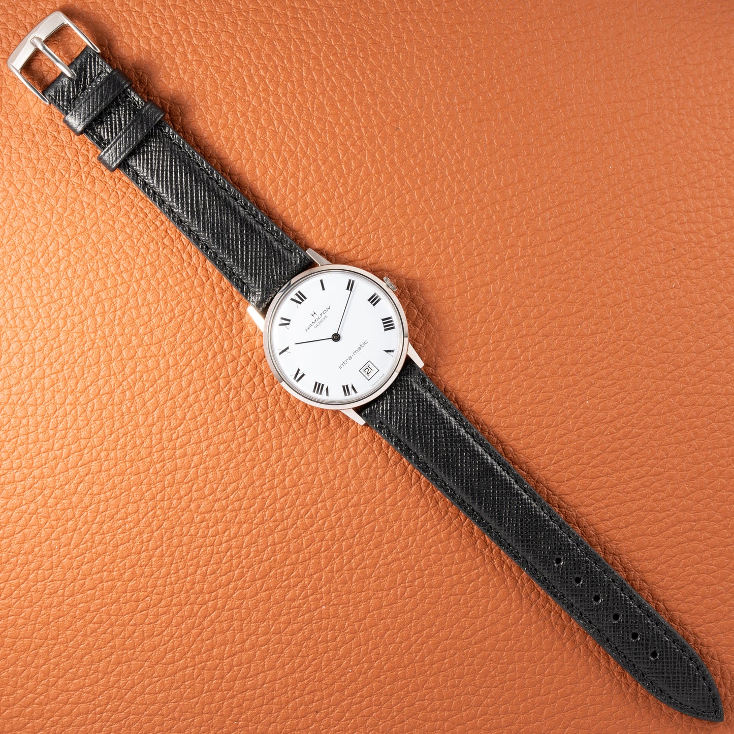 Hamilton Geneve Intra-Matic Micro-Rotor New Old Stock Ref. 92006-3 from 1970s