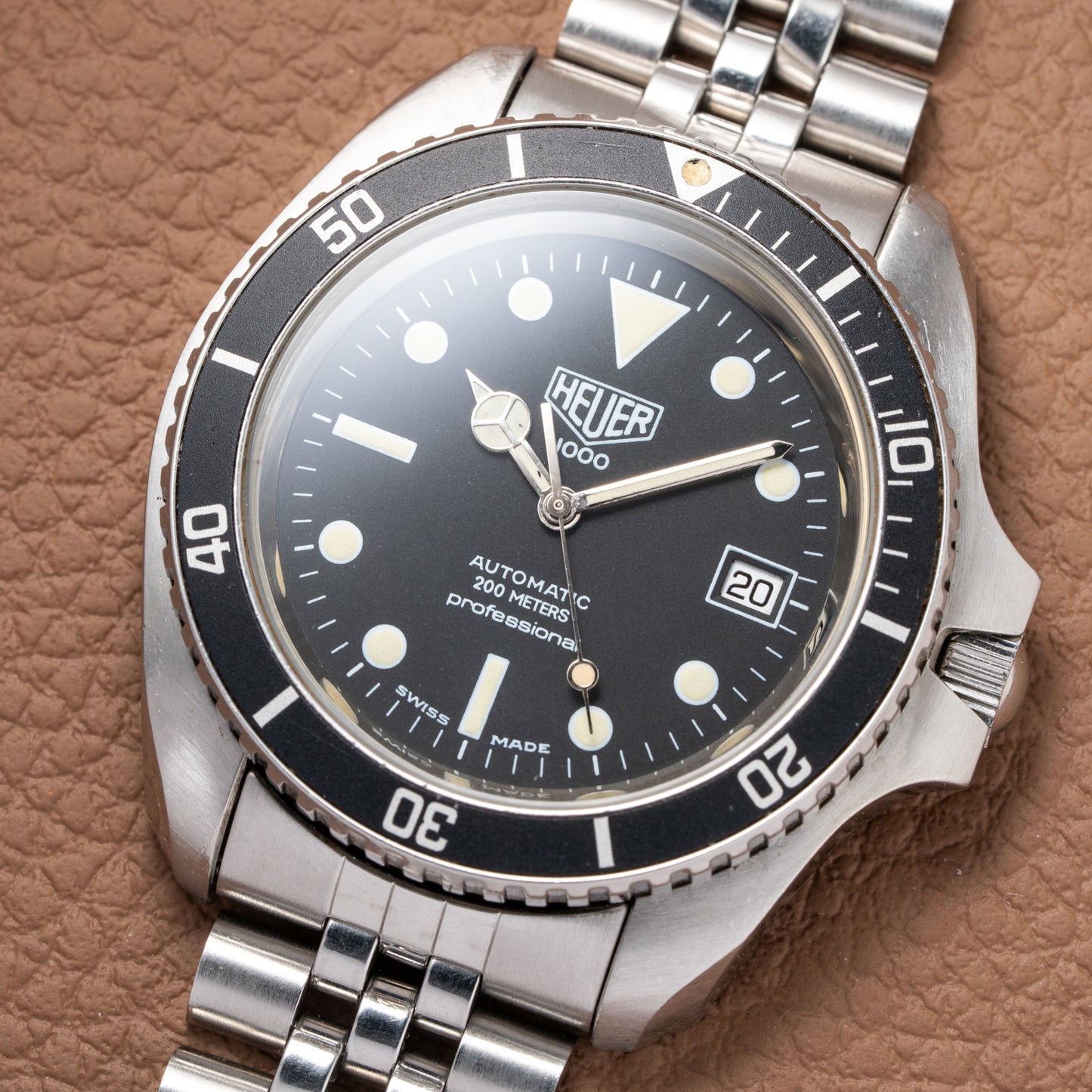 Heuer 1000 Professional Monnin Case Diver Automatic Ref. 844/3 from 1983