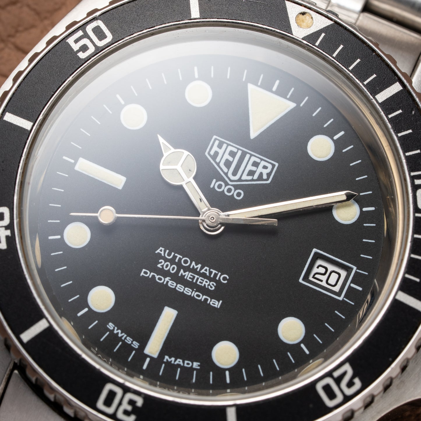 Heuer 1000 Professional Monnin Case Diver Automatic Ref. 844/3 from 1983